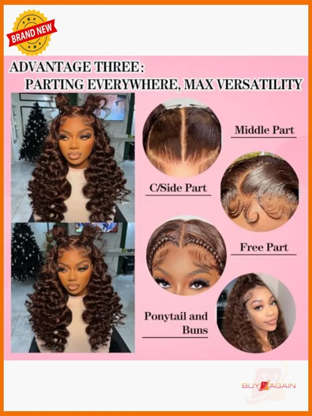 28 Inch 250% Density HD Lace Front Wig Loose Deep Wave 100% Human Hair Full